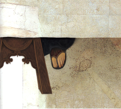 The Last Supper Restoration of Thomas-11